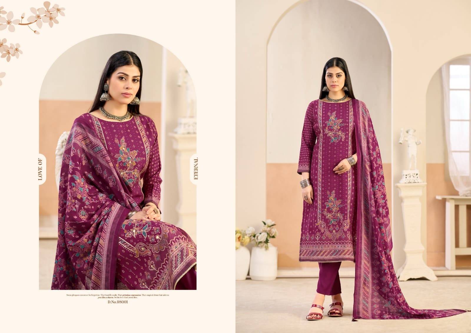 CLASSIC TOUCH BY AZARA 98001 TO 98004 Series Designer Stylish Fancy Colorful Beautiful Party Wear & Ethnic Wear Collection Pure Jam Cotton Dresses At Wholesale Price